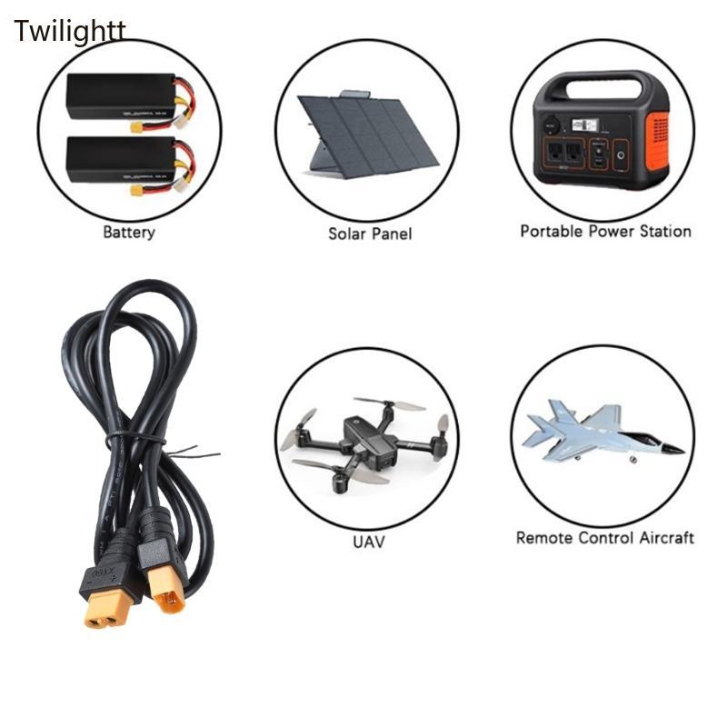 WILI ชาย XT60 ถึงหญิง XT60 สายต่อสายไฟสําหรับรุ่นเครื่องบินรองรับ 5A 60W