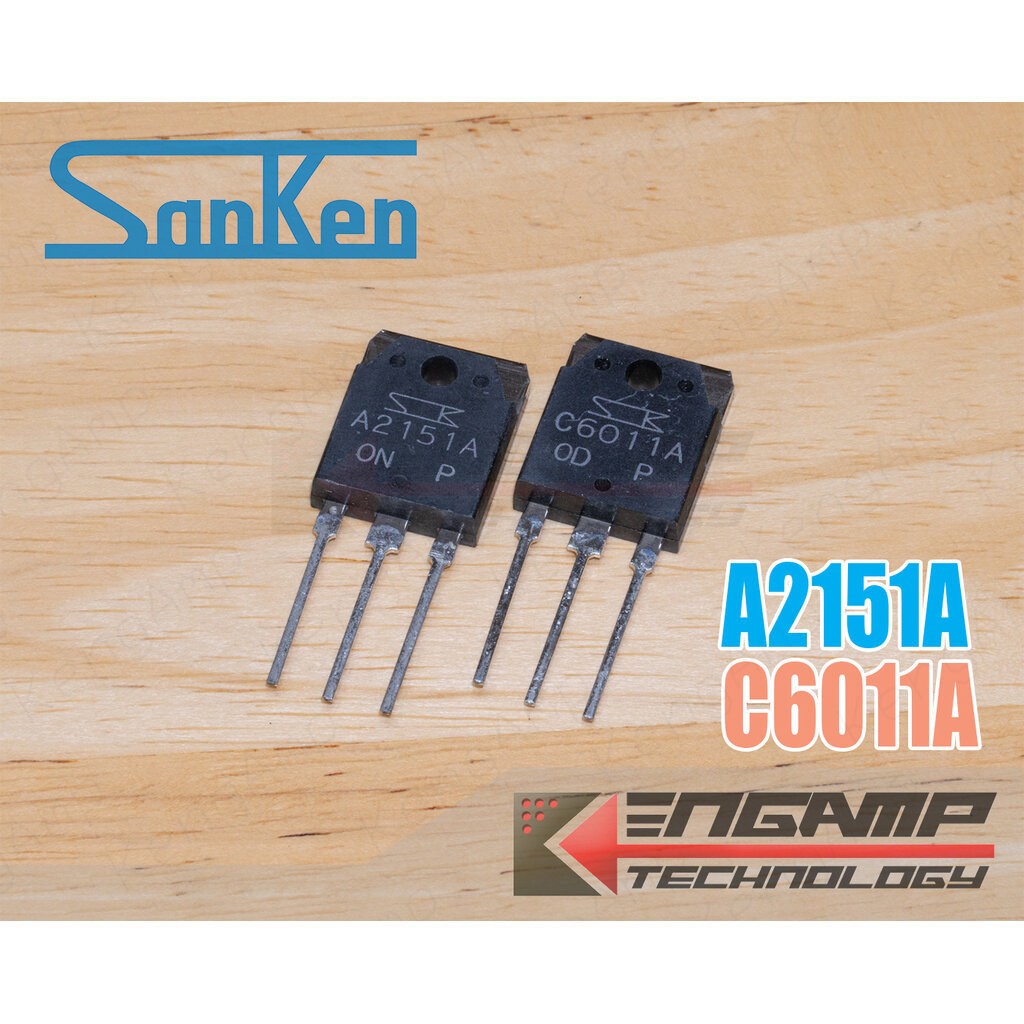 (1คู่) [TR] A2151A + C6011A SANKEN PNP NPN TR 15A 230V 160W