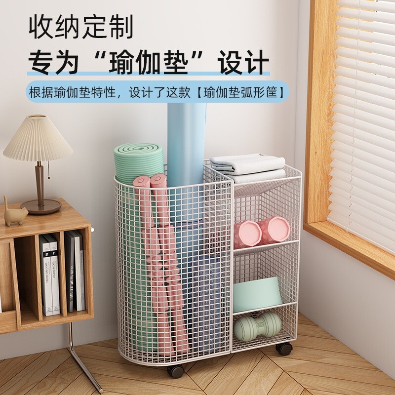 Shelf Equipment Sports Shelf Storage Rack Foam Roller Badminton Storage Basket Storage Storage Yoga 