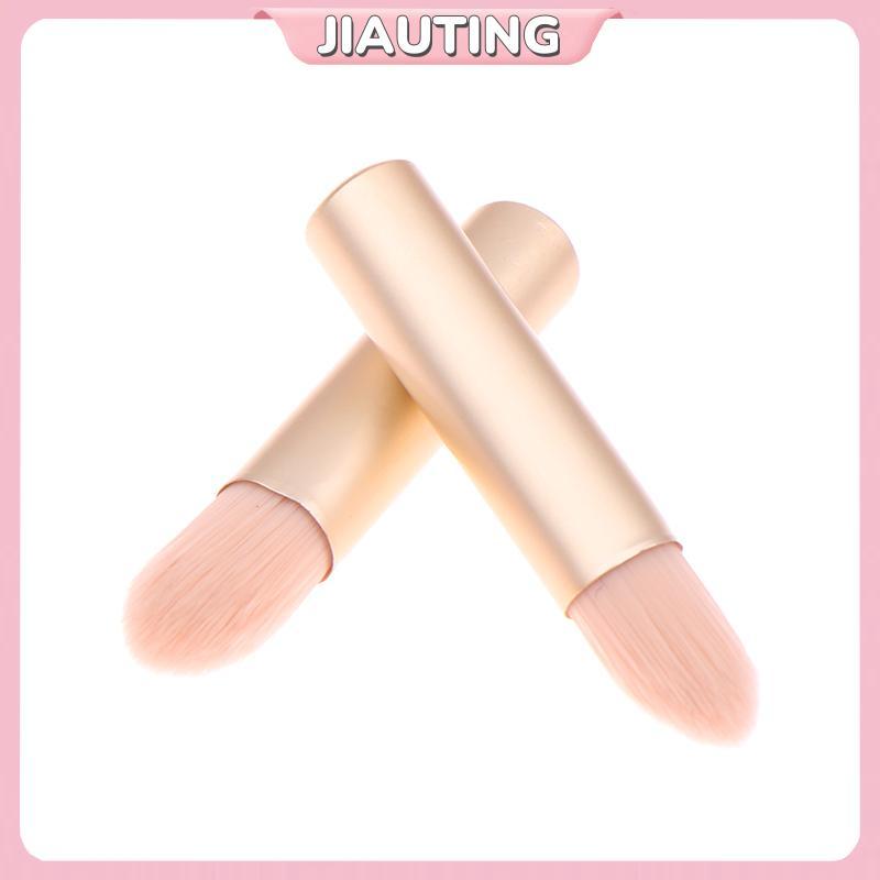JIAUTING 5/10pcs Mini ปลายนิ้วลิปสติกผสมแปรงแต่งหน้า Precision คอนซีลเลอร์ Make Up แปรง Domed ขนาดเล