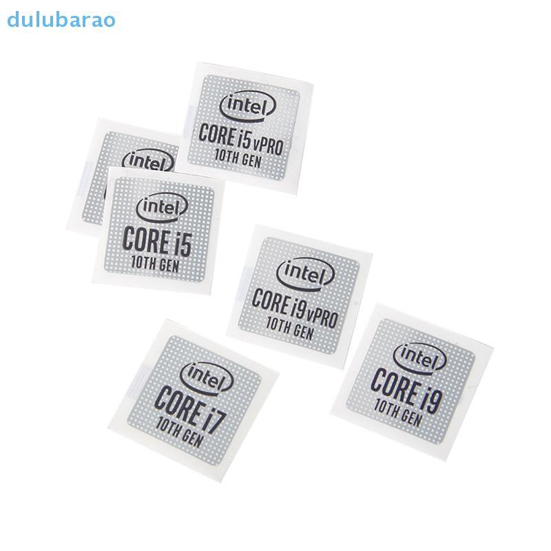 [DUL] 5 ชิ้น DIY 11th Gen Intel Core i9 i7 i5 สติกเกอร์ CPU ป้ายสํานักงานสติกเกอร์แล็ปท็อปตกแต่งโน้ต