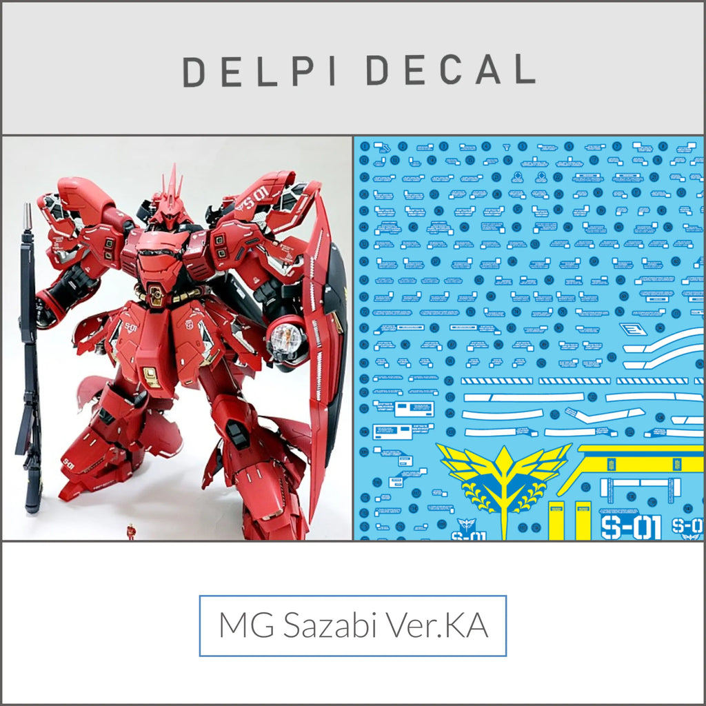 Delpi Decal (ดีคอลน้ำ) MG Sazabi Ver.Ka