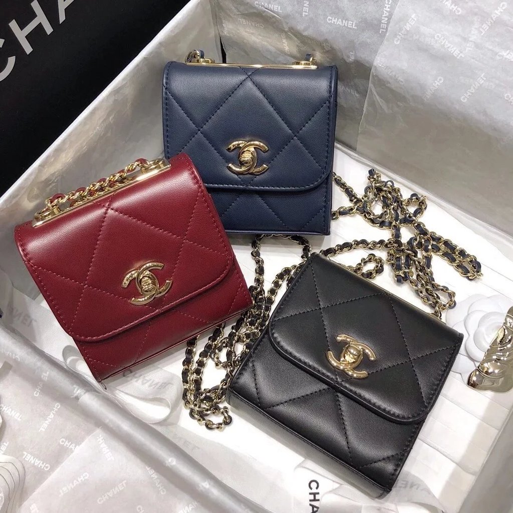 กระเป๋า.CHANEL สายโซ่ปรับได้