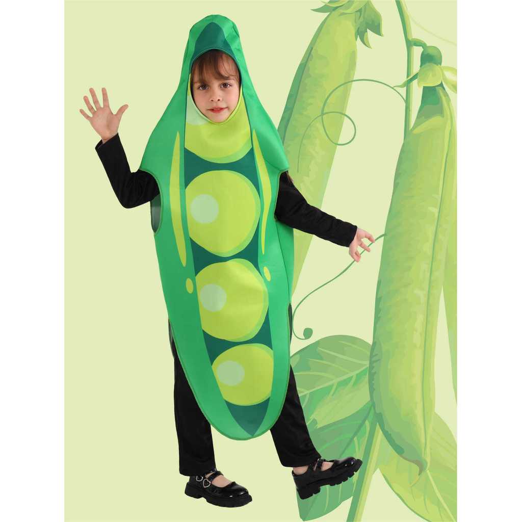 ชุดคอสเพลย์ Pea Pod แบบเอี๊ยม สำหรับเด็ก Halloween