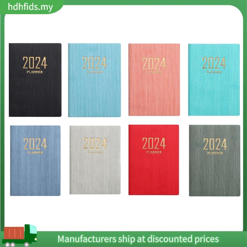 8 ชิ้น 2024 Pocket Planner ปฏิทินกระเป๋ารายสัปดาห์ 3.1x4.2 นิ้ว, Agenda Planner และ Schedule Organiz