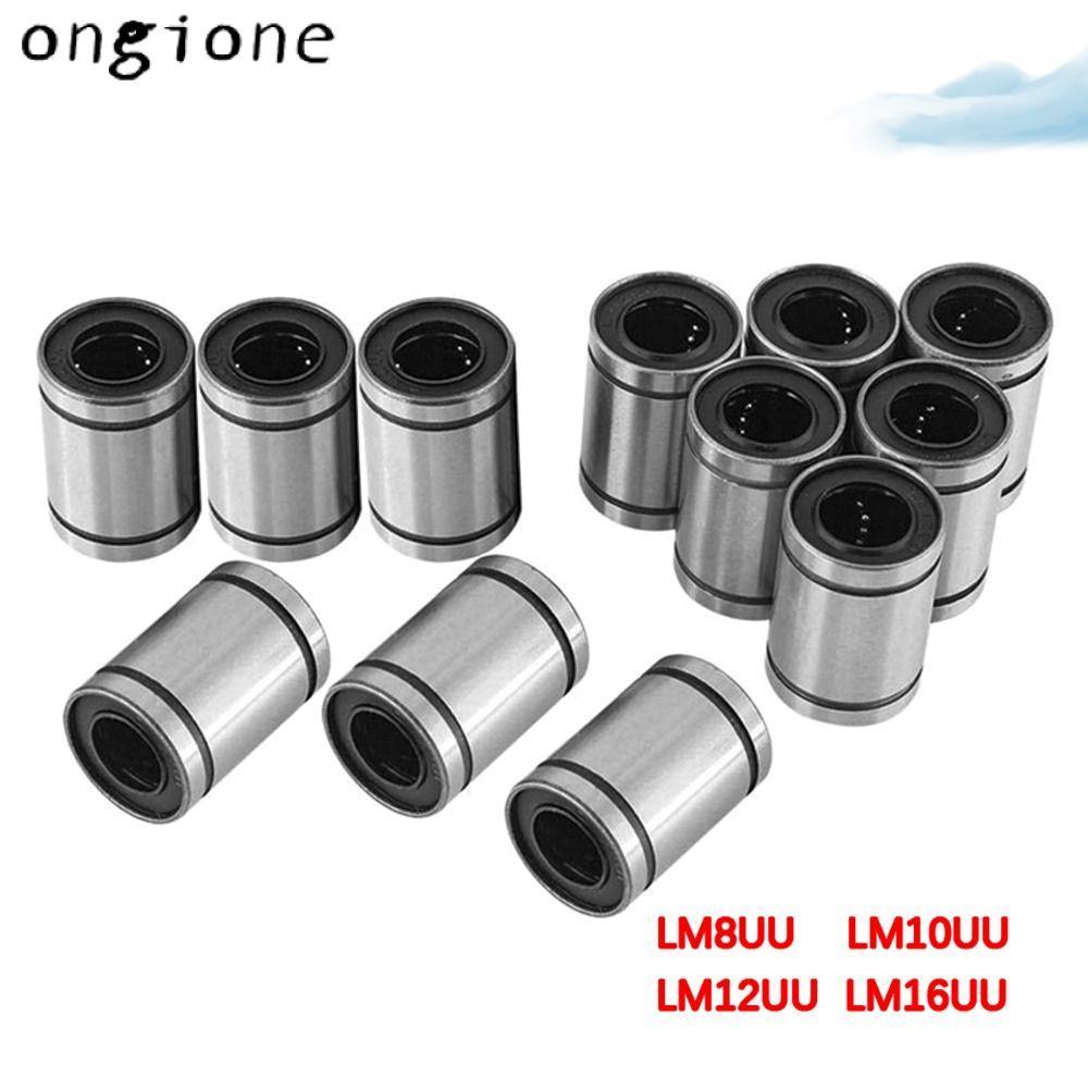 ONGIONE Bushing Steel CNC Part สําหรับเครื่องพิมพ์ทนทาน LM3UU LM4UU LM5UU LM6UU