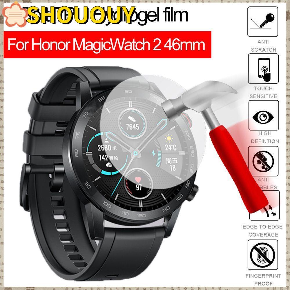 SHOUUY ฟิล์มไฮโดรเจล TPU Slim Ultra thin กันกระแทกคลุมทั้งหมดสําหรับ Honor Magic Watch 2 46 มม.