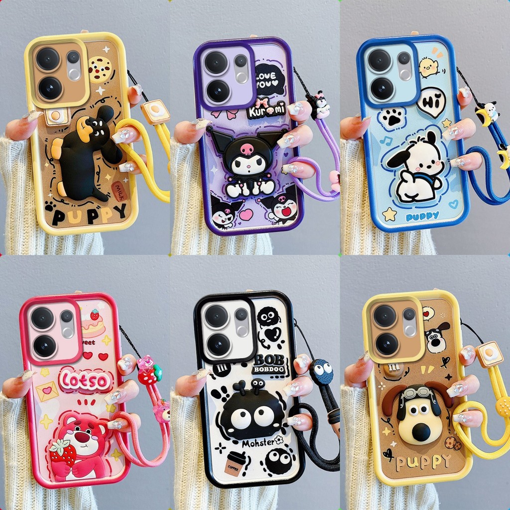 เคส VIVO V60 เคสโทรศัพท์ตุ๊กตาสติ๊กเกอร์น่ารัก