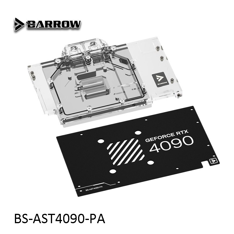 Barrow GPU Water Block สําหรับ ASUS TUF RTX 4090 O24G/24G GAMING กราฟิกการ์ด Cooler พร้อมแผ่นหลัง,BS