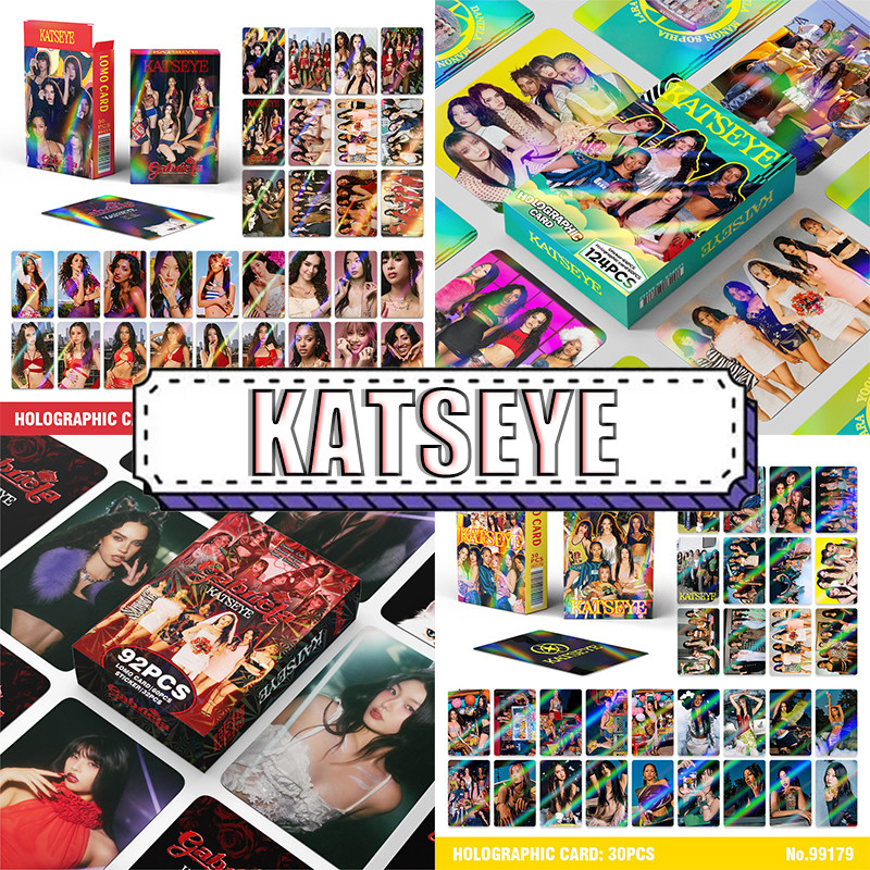 KATSEYE Photocard พร้อมสติกเกอร์ 92 ชิ้น Lomo KATSEYE Gabriela การ์ดของสะสมไอดอล