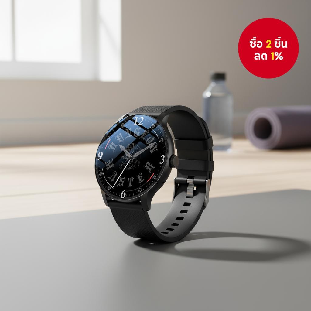LAXASFIT นาฬิกาอัจฉริยะแฟชั่น 2025 ติดตามสุขภาพหัวใจบลูทูธ สําหรับผู้ชายและผู้หญิง