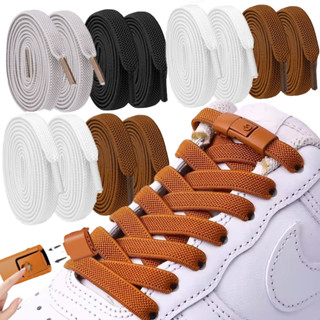 เชือกรองเท้าเอลัสติกขนาด 8 มม. กว้างพิเศษ พร้อมหัวเข็มขัดโลห…