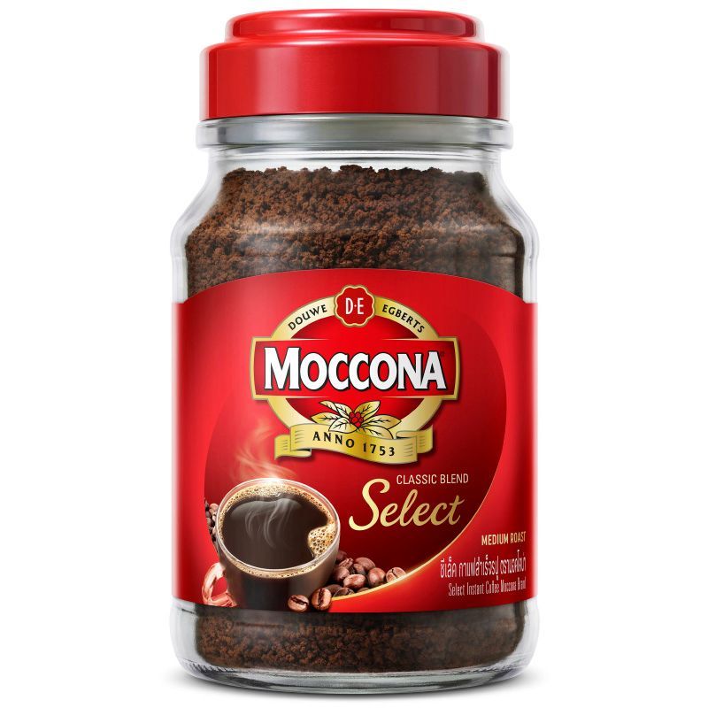 มอคโคน่าซีเลคกาแฟสำเร็จรูปขวด 190กรัม Moccona Select Instant Coffee Jar 190g. [หมายเลขบาร์โค้ด 8851753095056]