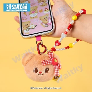 WaitkyNew ArrivalWaDao LianMeng | Butter Bear Cute Summer Dopamine Colourful Phone Lanyard, Phone Strap & Bag Charm