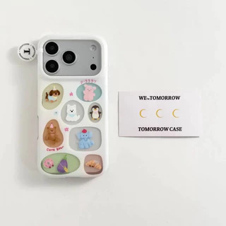 แท็กสัตว์ขนาดเล็ก IPhone17PROMAX เคสโทรศัพท์ 16/15/14/13promax ฝาครอบป้องกันซิลิโคน