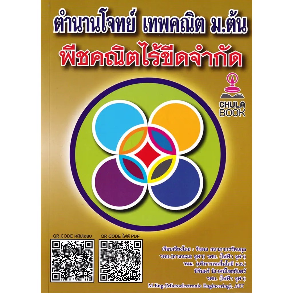 Se-ed (ซีเอ็ด) : หนังสือ ตำนานโจทย์ เทพคณิต ม.ต้น พีชคณิตไร้ขีดจำกัด (พร้อมคลิปวิดีโอ)