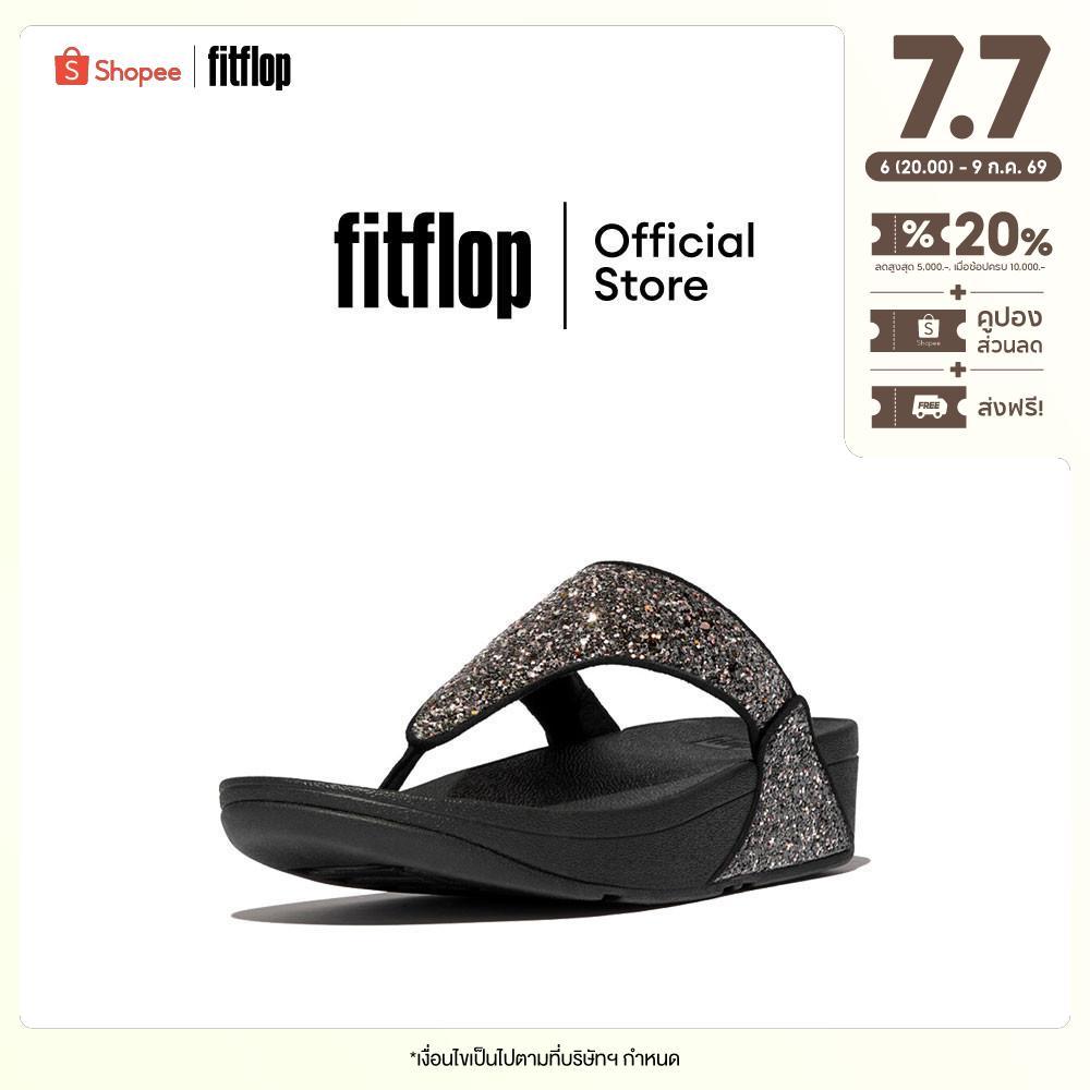 FITFLOP LULU MULTI-TONAL GLITTER T/P รองเท้าแตะแบบหูหนีบผู้หญิง รุ่น JE6-C55 สี BLACK