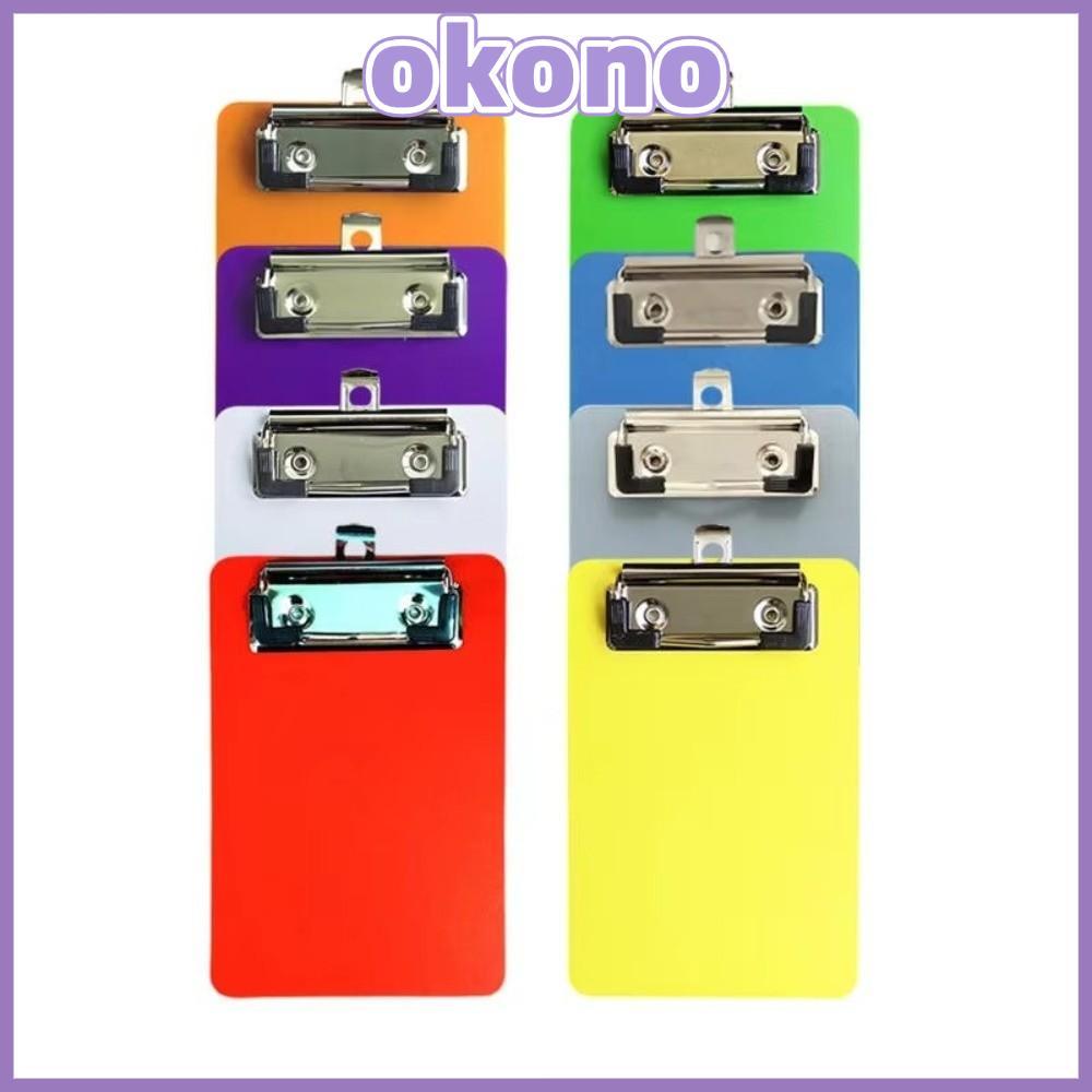 OKONO คลิปบอร์ด Memo Pad, การออกแบบ Clamp Multi-Function Bill คลิปบอร์ด, แบบพกพาหลวม-ใบไม้ Binding A7 สํานักงานเกรดหลวม-Leaf Notebook อุปกรณ์การเรียน