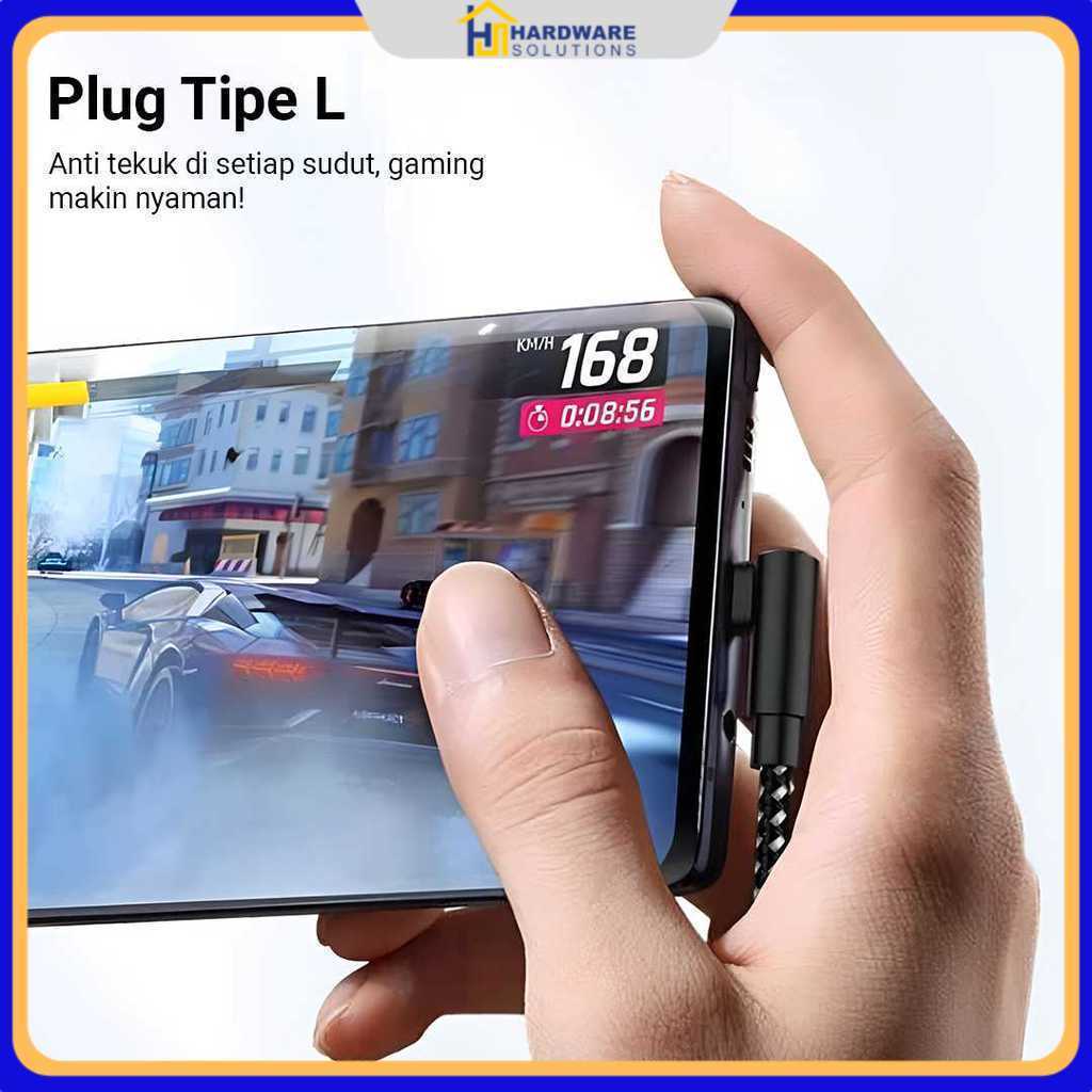 Type C L ถึง Type C L Shape Fast Charging Data Cable 60W 3A 2M - Slyz03
