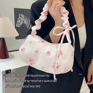 JiaRui กระเป๋าสะพายไหล่แบบมีเชือกรูด ดีไซน์น่ารักอ่อนหวาน / กระเป๋าสะพายข้างทรงทันสมัยใช้งานได้หลากหลาย