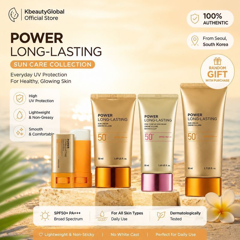 The Face Shop Gold Sunscreen SPF50+ PA++++ 50ml/80ml/Stick 18g Lasting & Pink