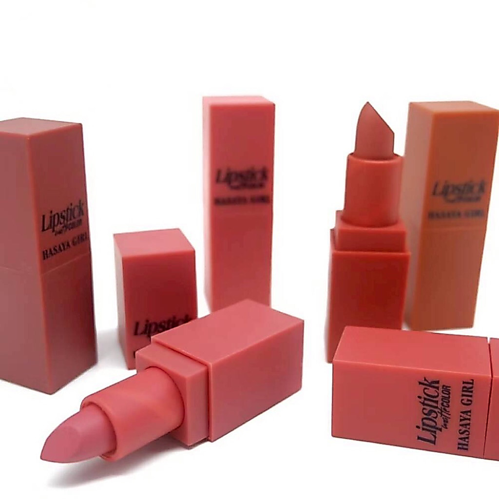 HASAYA GIRL Silky Matte Lipstick Colors ลิปสติกเนื้อซาติน สีสวยชัด กลบสีริมฝีปากแนบสนิท 6เฉดสี