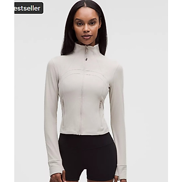 ของแท้ LULULEMON SIZE ML Jacket/Define Cropped Jacket Ribbed Nulu