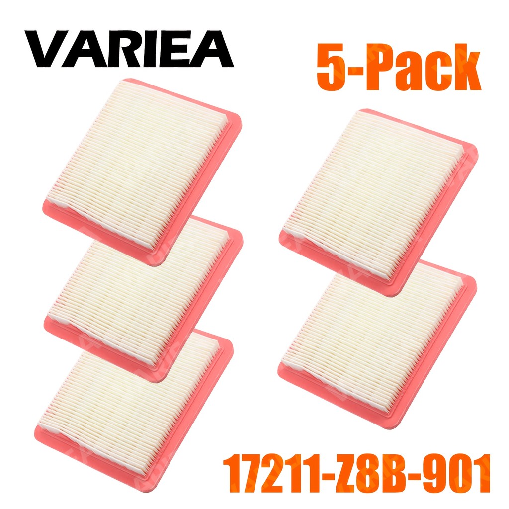 VARIEA-5 ชิ้น Pack-17211-Z8B-901 ประเภทกรองอากาศ, เหมาะสําหรับ Honda GCV160LAO และรุ่น GCV190LA