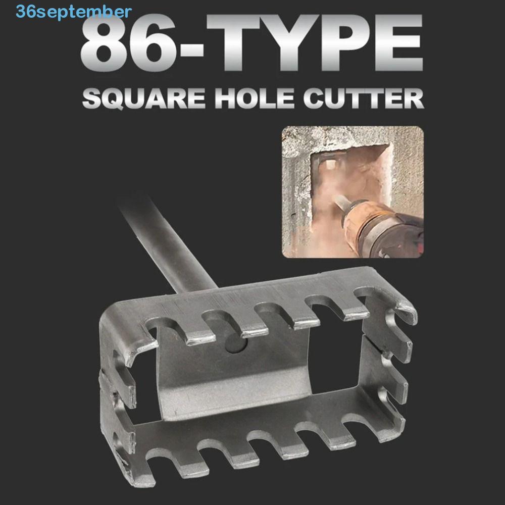 เซปเบอร์ เครื่องตัดรูสี่เหลี่ยม, Slotting Square-handle 4 Pits Square Socket Punch, Creative Punch Q