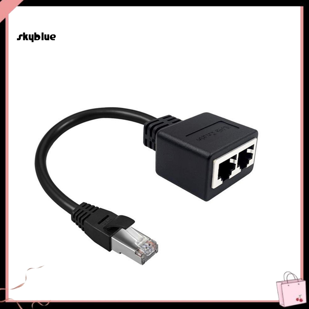 [Sy] Universal Ethernet Splitter Ethernet Network จําหน่าย Splitter Ethernet Cable Splitter Rj45 อะแ