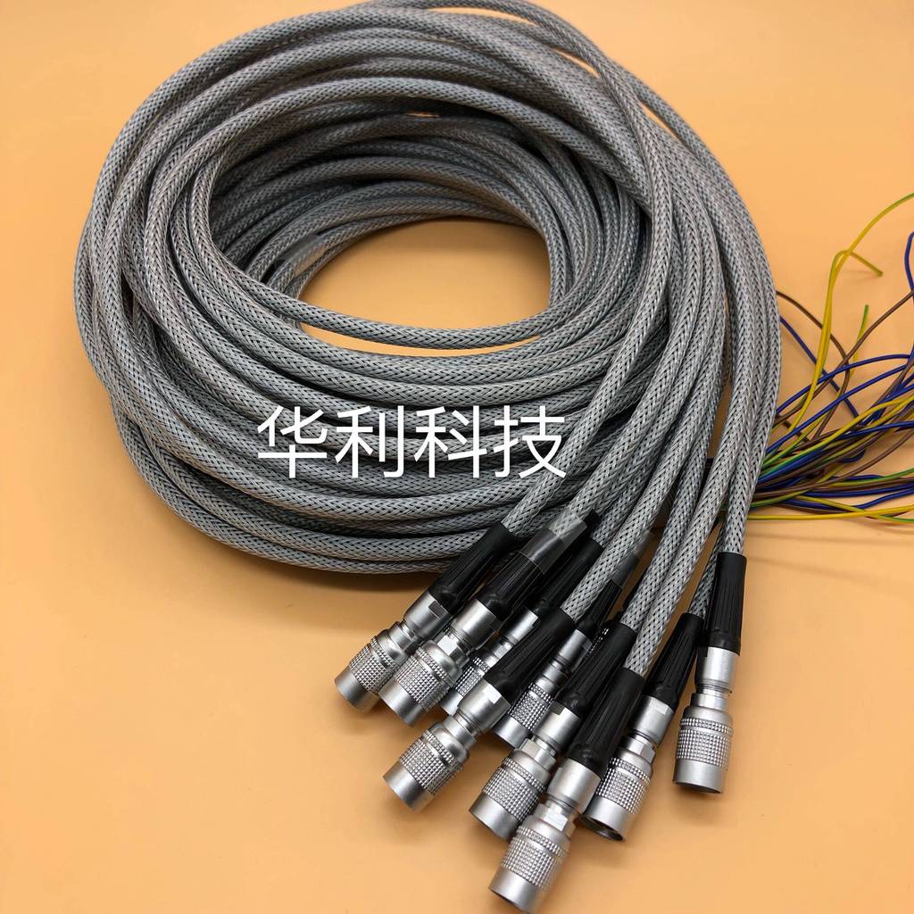 การประมวลผลปลั๊กการบินพร้อมสาย YC8-2 Core 3 Core 4/5/6 Core Pinhole Socket Connector พร้อมสาย