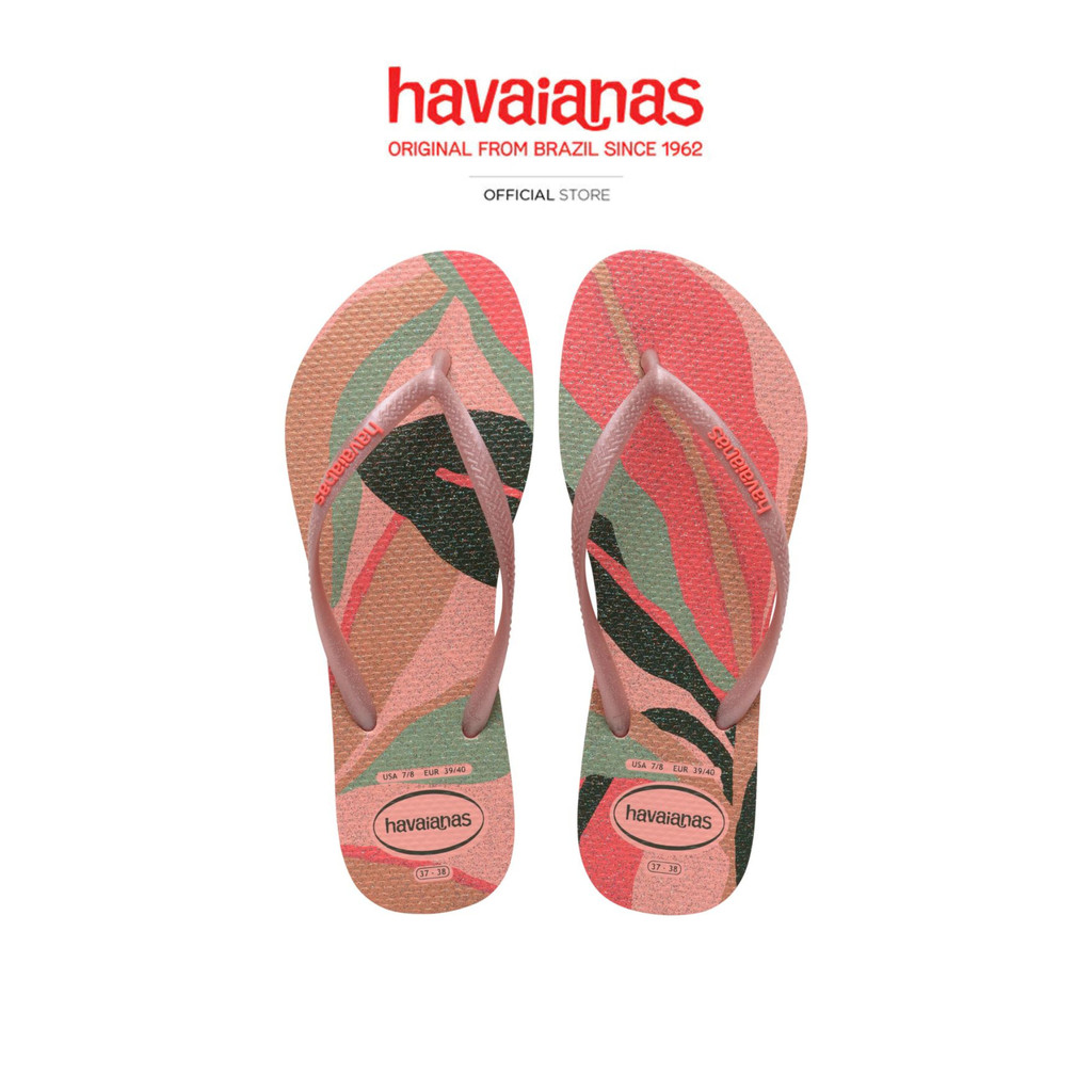 HAVAIANAS รองเท้าแตะ Slim Palette Glow Blossom Pink 41457661106NF_H5PIXX