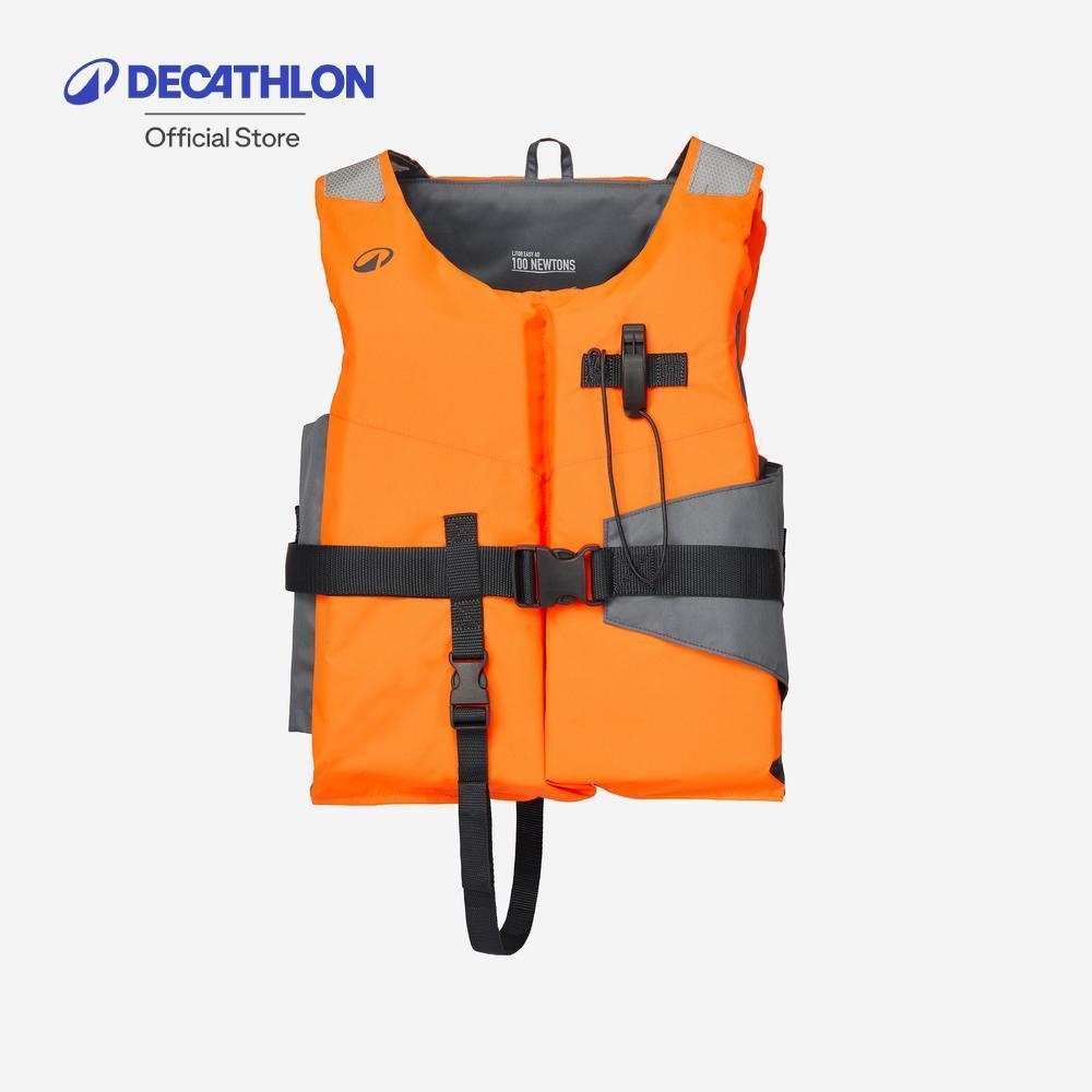Decathlon Adult Life Jacket 100N Buoyancy เสื้อชูชีพโฟมสำหรับผู้ใหญ่รุ่น Lj100N Easy - Orange