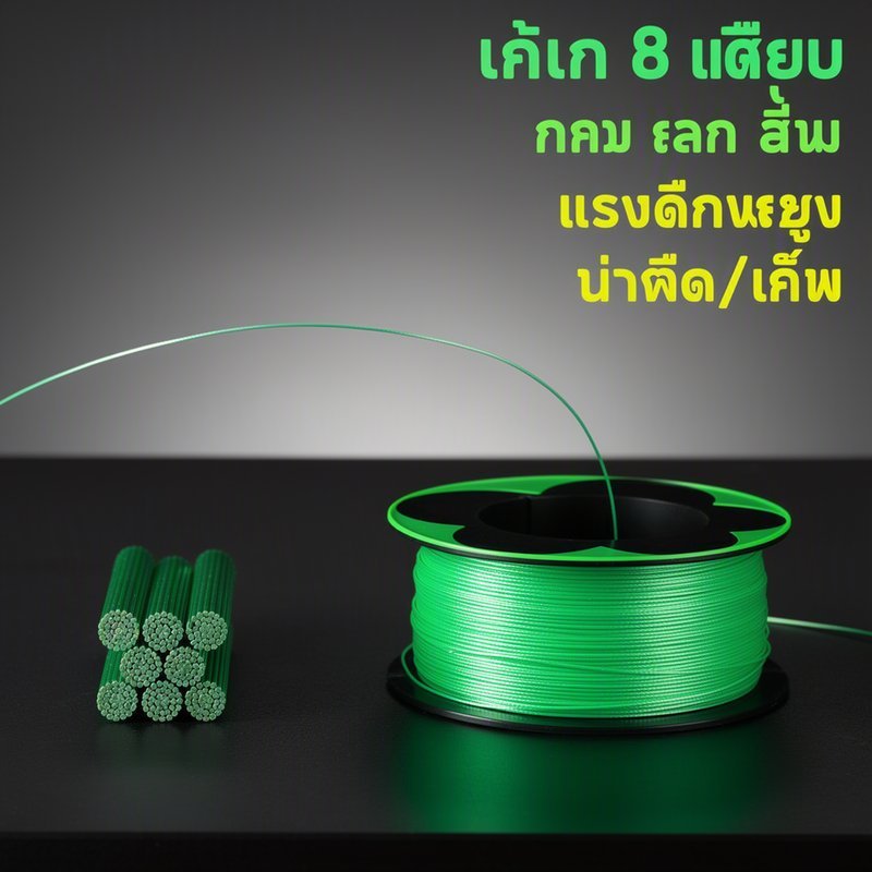 สายถักตกปลา PE X8 100 เมตร สายเอ็นถัก เหนียว ลื่น รูปที่ 8