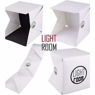 24cm กล่องถ่ายภาพสินค้า : Light room box ขนาด 22.6x23x 24cm-ฉากหลังสีขาว+ดำ (LED Kit+Micro USB)