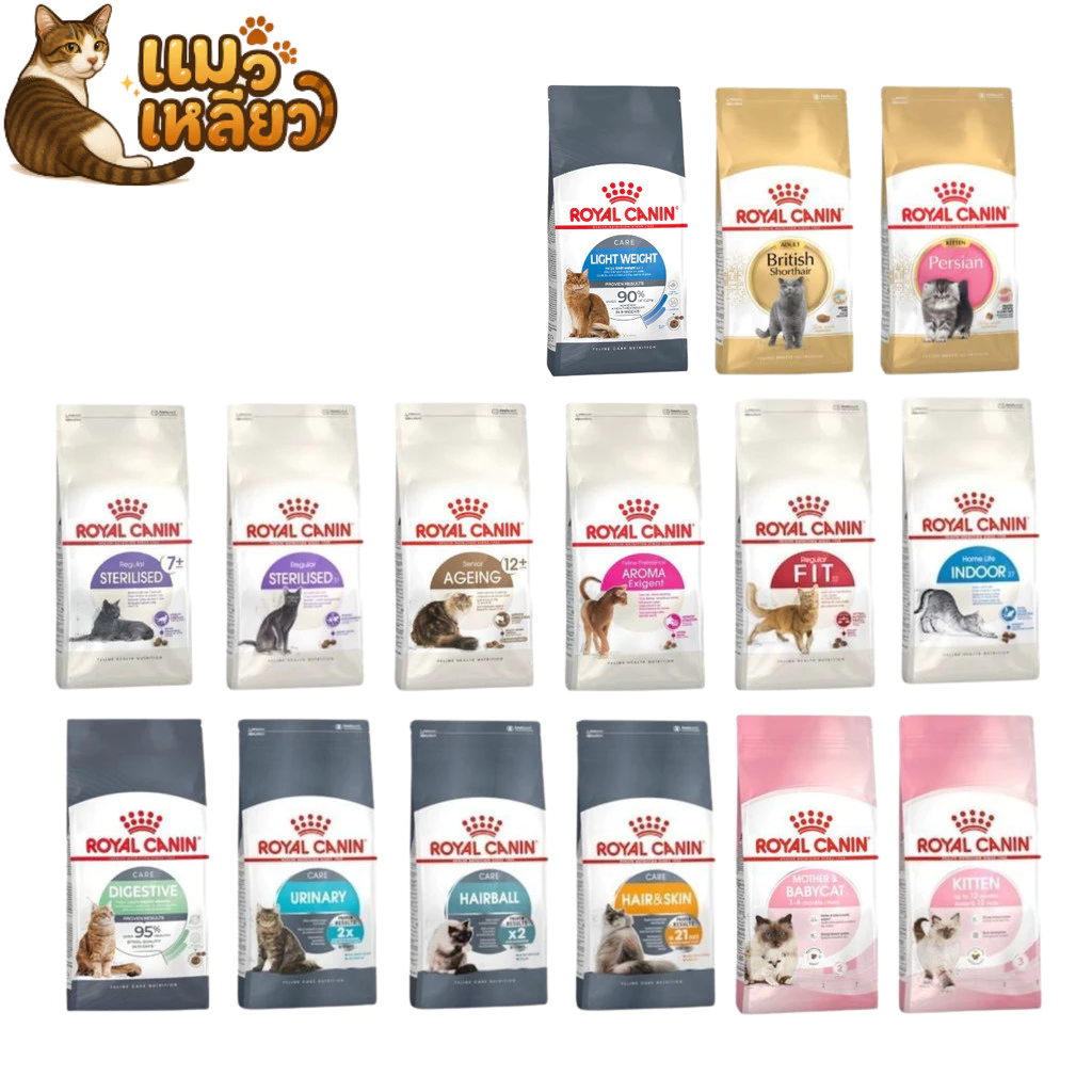 Royal Canin โรยัล คานิน เม็ดแมว สูตรเฉพาะสำหรับแมวหลากหลายช่วงวัย เม็ดมาตรฐาน ขนาดถุง 3–4 กิโลกรัม