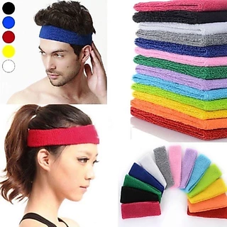 Headbands ผ้าคาดศีรษะ เนื้อผ้านุ่ม สวมใส่สบาย ซับเหงื่อได้ดีเยี่ยม ยืดหยุ่นได้ดี ใส่ได้ทั้งเด็กและผู้ใหญ่ 07D