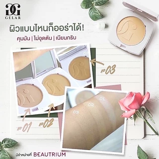 (ล้างสต็อคหมดอายุปี 2027)Gelar ultra fine uv foundation pressed แป้งเกลล่า แป้งติดออร่า เนียนเรียบปกปิดขั้นสุด