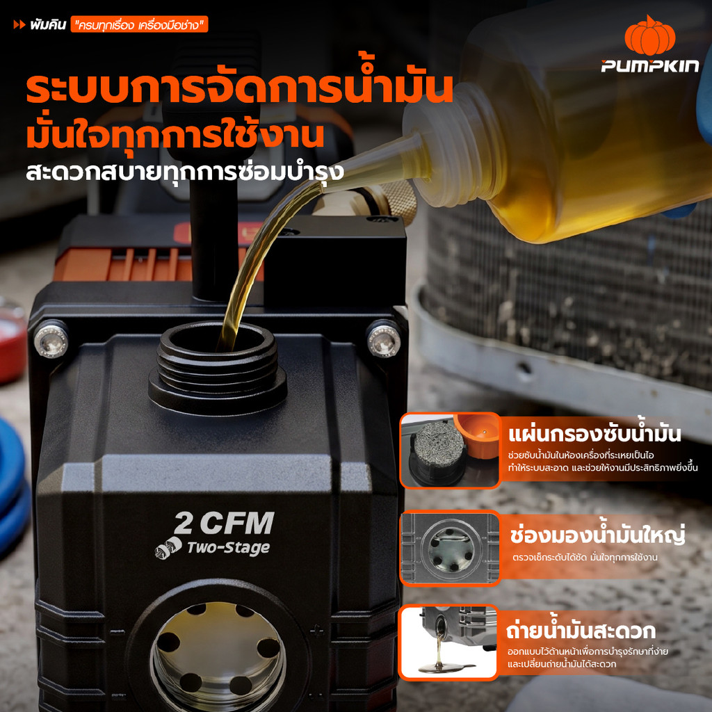 ใหม่ล่าสุด‼PUMPKIN INF 20V เครื่องแวคคั่มไร้สาย รูปที่ 2