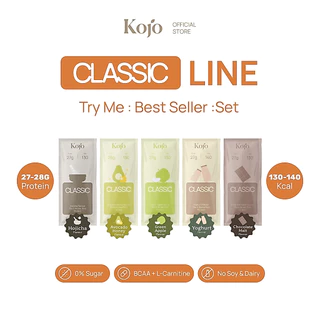 Kojo Classic : Try Me Set เซ็ท 5 ซอง Plant-Based Protein สูตรใหม่ Hydrolyzed Pea Protein