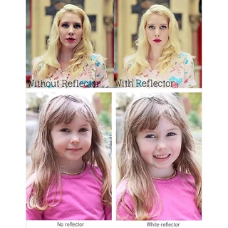 Reflector(รีเฟล็กซ์)แบบพกพา Light Reflector พร้อมซองใส่ สำหรับ Photography Photo Studio แผ่นสะท้อนแสง 5 in 1