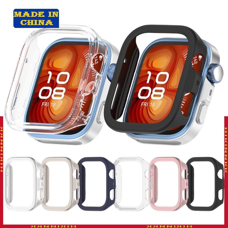 HIK Semi Enclosed PC Case Hollow Out ฝาครอบป้องกันสําหรับนาฬิกา Fit 4 Smartwatch การออกแบบน้ําหนักเบาป้องกันขอบ