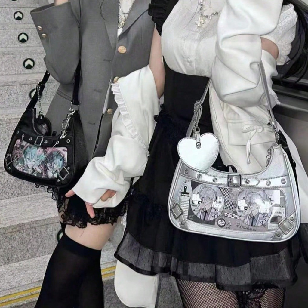 กระเป๋าสะพายข้าง ita bag ไหล่ y2k bag กระเป๋าสะพายข้างไปโรงเรียนน่ารักๆ กระเป๋าสะพายข้างผู้หญิง
