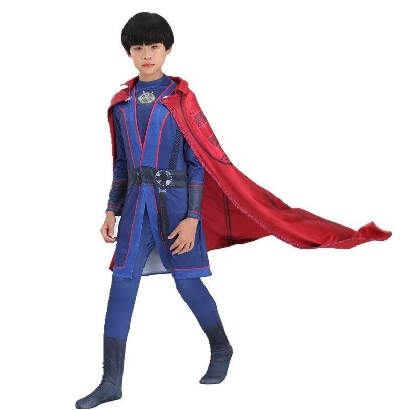 เครื่องแต่งกายฮาโลวีน Doctor Strange 2DoctorStrange Stephen คอสเพลย์เสื้อผ้าเด็กชุดสามชิ้น