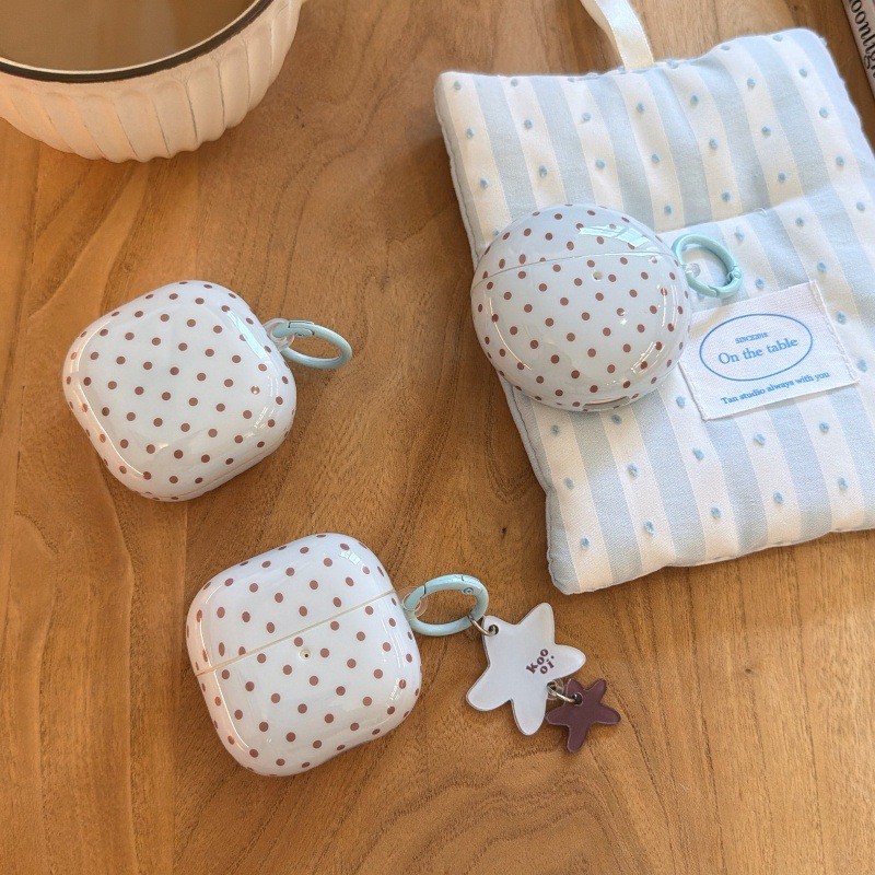 Minimalist Polka Dot ซิลิโคนนุ่มหูฟังสําหรับ Samsung Pro4 Pro3 Pro FE Live Huawei FreeBuds 7i FreeCl