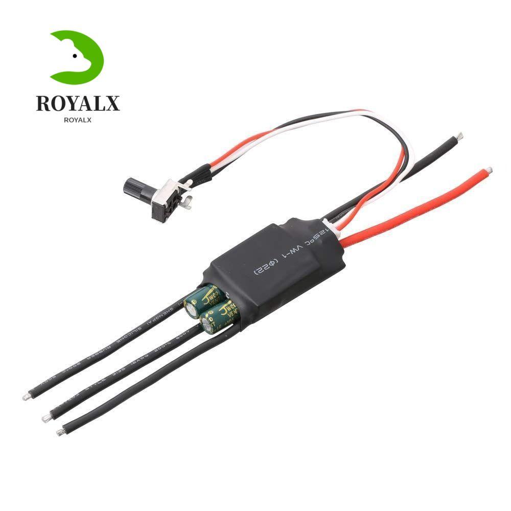ROYALX มอเตอร์ไร้แปรงไดร์เวอร์, DC 7-24V Potentiometer Hallless DC มอเตอร์ไดรฟ์, 200W BLDC ความเร็วส