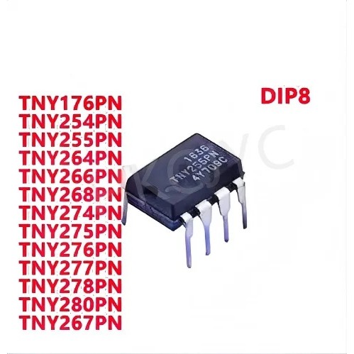ชุดชิป DIP IC 5 ชิ้น รุ่น TNY176PN TNY264PN TNY266PN TNY268PN TNY274PN TNY275PN TNY276PN TNY277PN TN