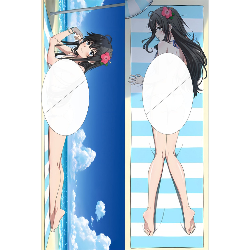 Yukino-yukinoshita Dakimakura อะนิเมะ Von Lycaon ปลอกหมอนกอดหมอน Body Cover