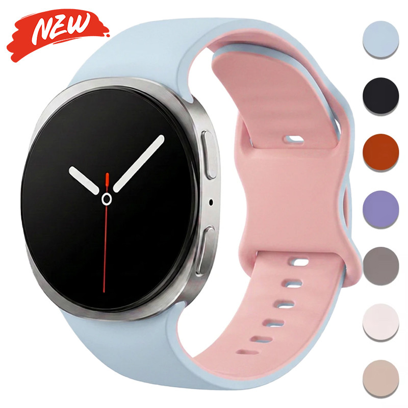 สายซิลิโคนสําหรับ Samsung Galaxy Watch 9 8 44 มม.40 มม.กีฬาสําหรับ Galaxy Watch 9 8 Classic 46 มม.สร้อยข้อมือ Correa