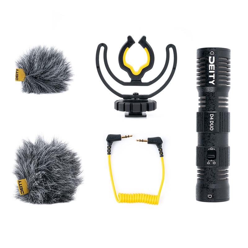 Deity V-Mic D4 Duo Mini เครื่องบันทึกเสียง Super Cardioid Broadcast บนไมโครโฟนสําหรับ Vlog สัมภาษณ์ก